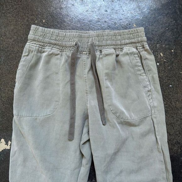 Zara Women’s Essential Pants Size Medium Distressed W Drawstrings Cotton Blend - Picture 2 of 10